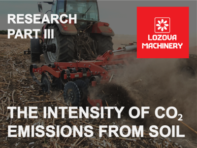 LOZOVA MACHINERY investigated the intensity of CO₂ emissions from soil in the Nikolaev region 
