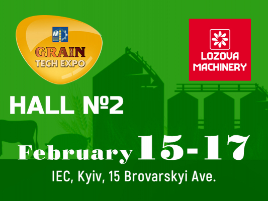 LOZOVA MACHINERY starts the season at GRAIN TECHNOLOGIES-2022 exhibition